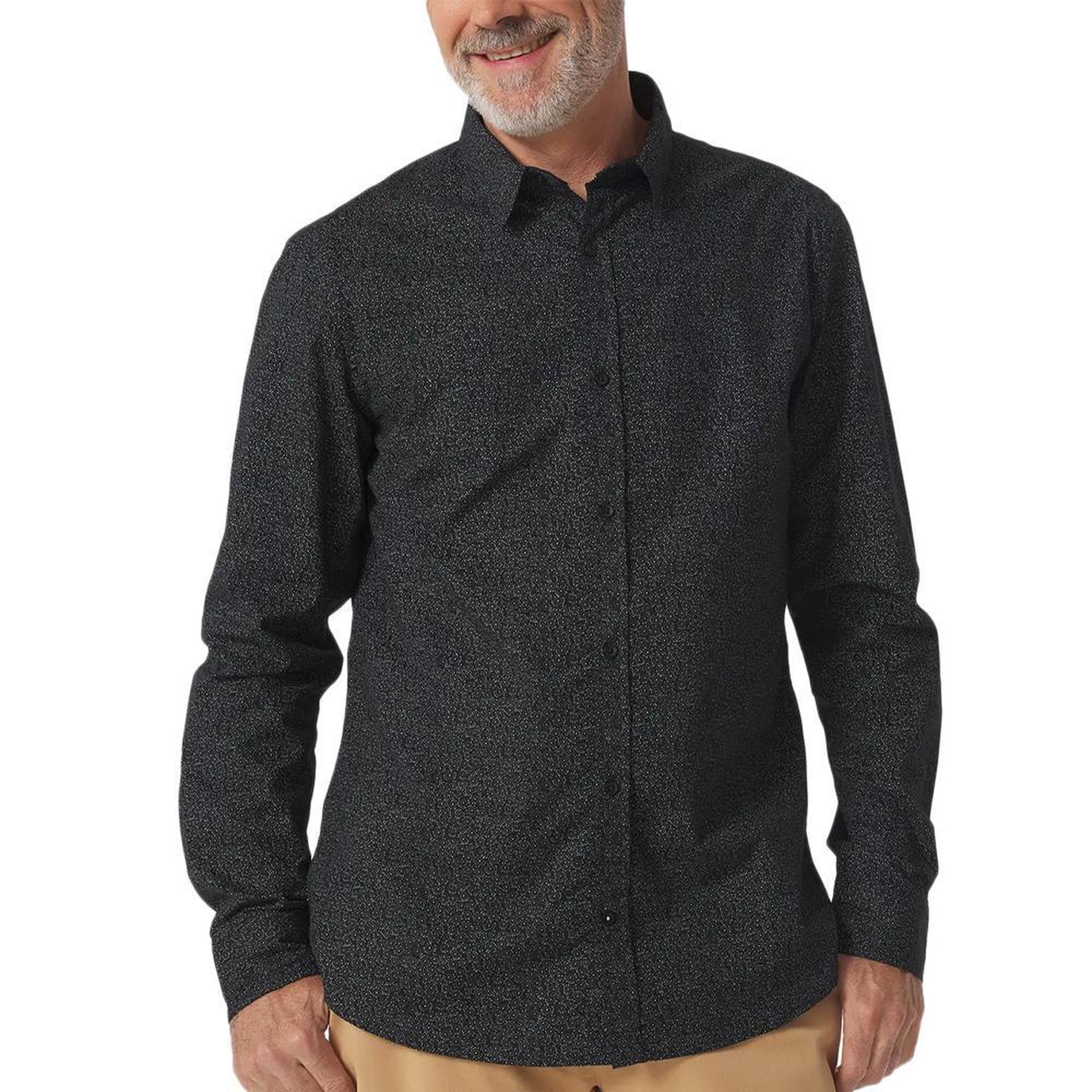 TBS Chemise Noire Homme TBS RANDYCHE. Coloris disponibles : Noir
