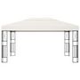 Voir la diapositive 4 : VIDAXL Tonnelle avec guirlande lumineuse a LED 3x4 m Creme Tissu
