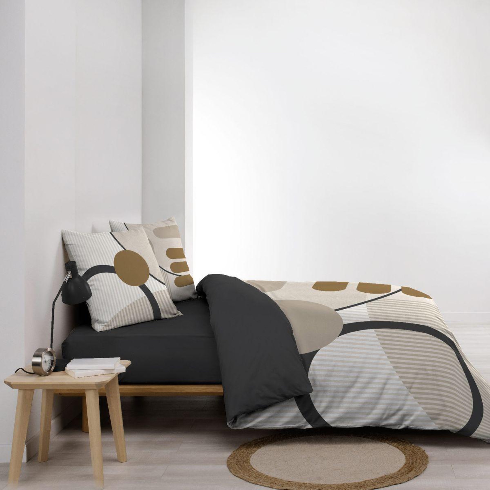 Voir la diapositive 3 : Douceur d'Intérieur Parure de lit 3 pièces  santana  240x220cm naturel