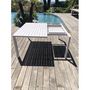 Voir la diapositive 4 : Givex Salon repas de jardin extensible rectangulaire / carrée 151x100 cm MANUELA