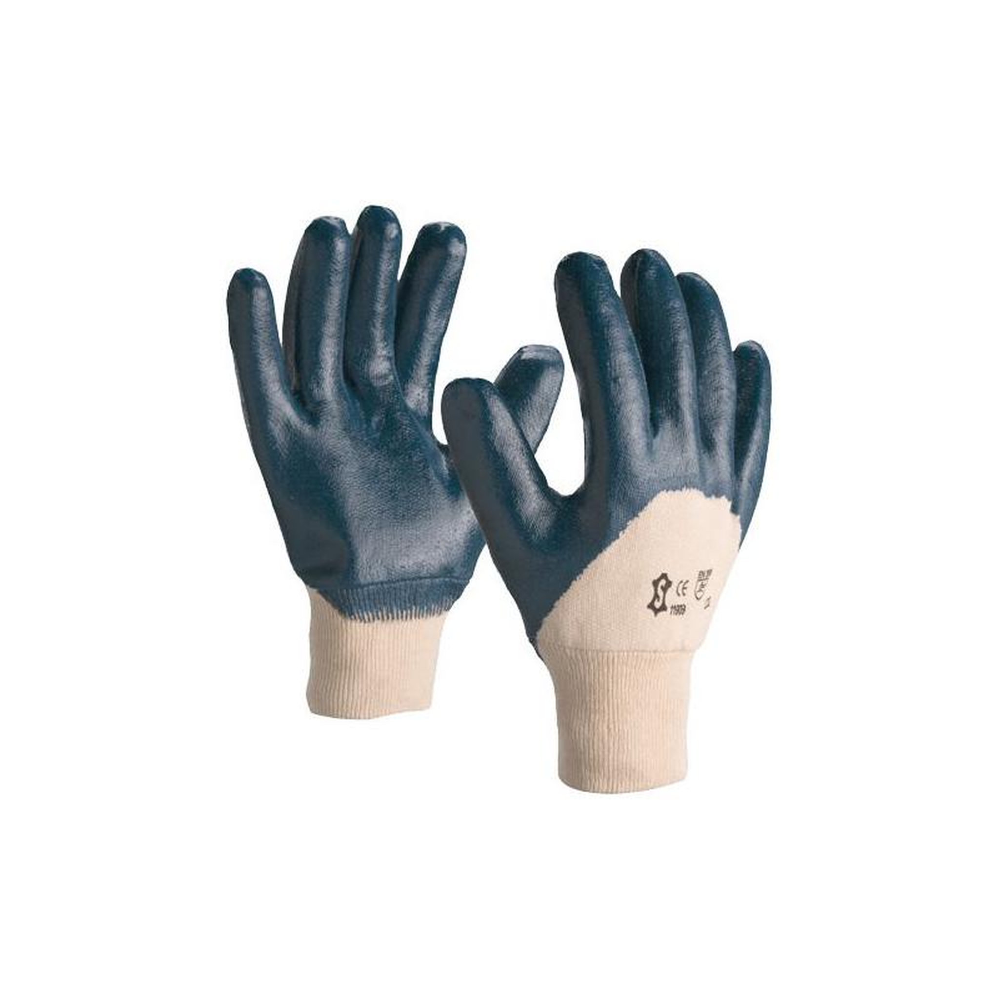 NOTRE SELECTION Gant de travail NI150 en coton enduit nitrile blanc bleu T9 1190B T.09