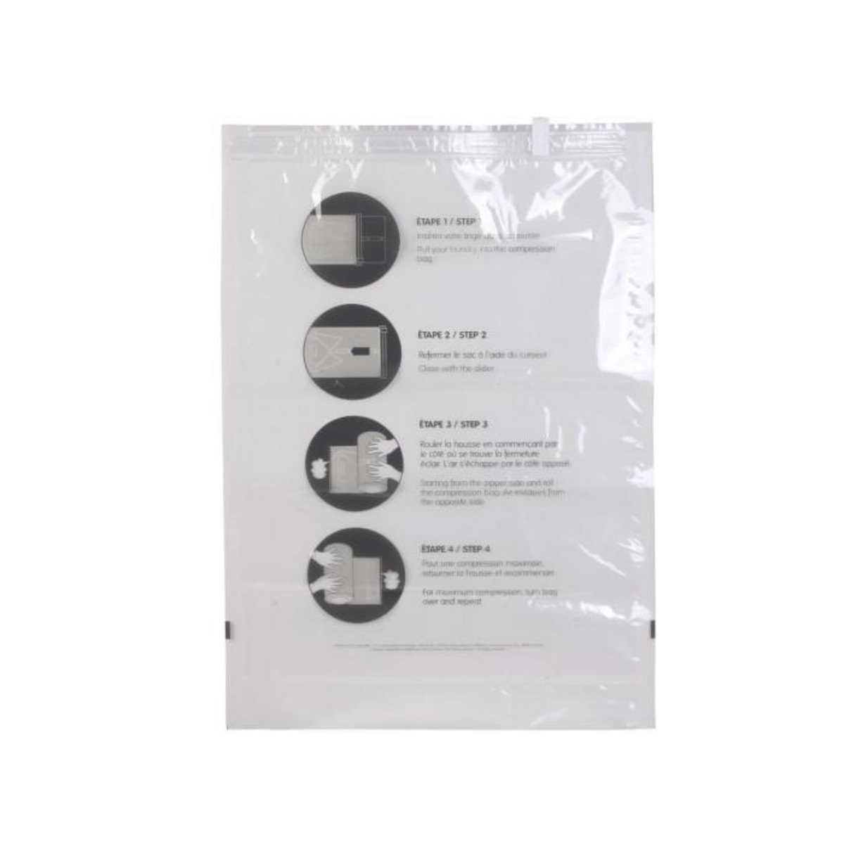 Paris Prix Lot de 2 Housses Vide Air  Transport  40x60cm Transparent