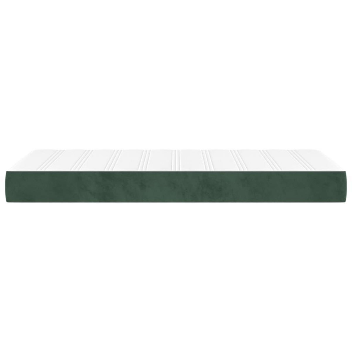 VIDAXL Matelas de lit a ressorts ensaches Vert fonce 80x200x20 cm