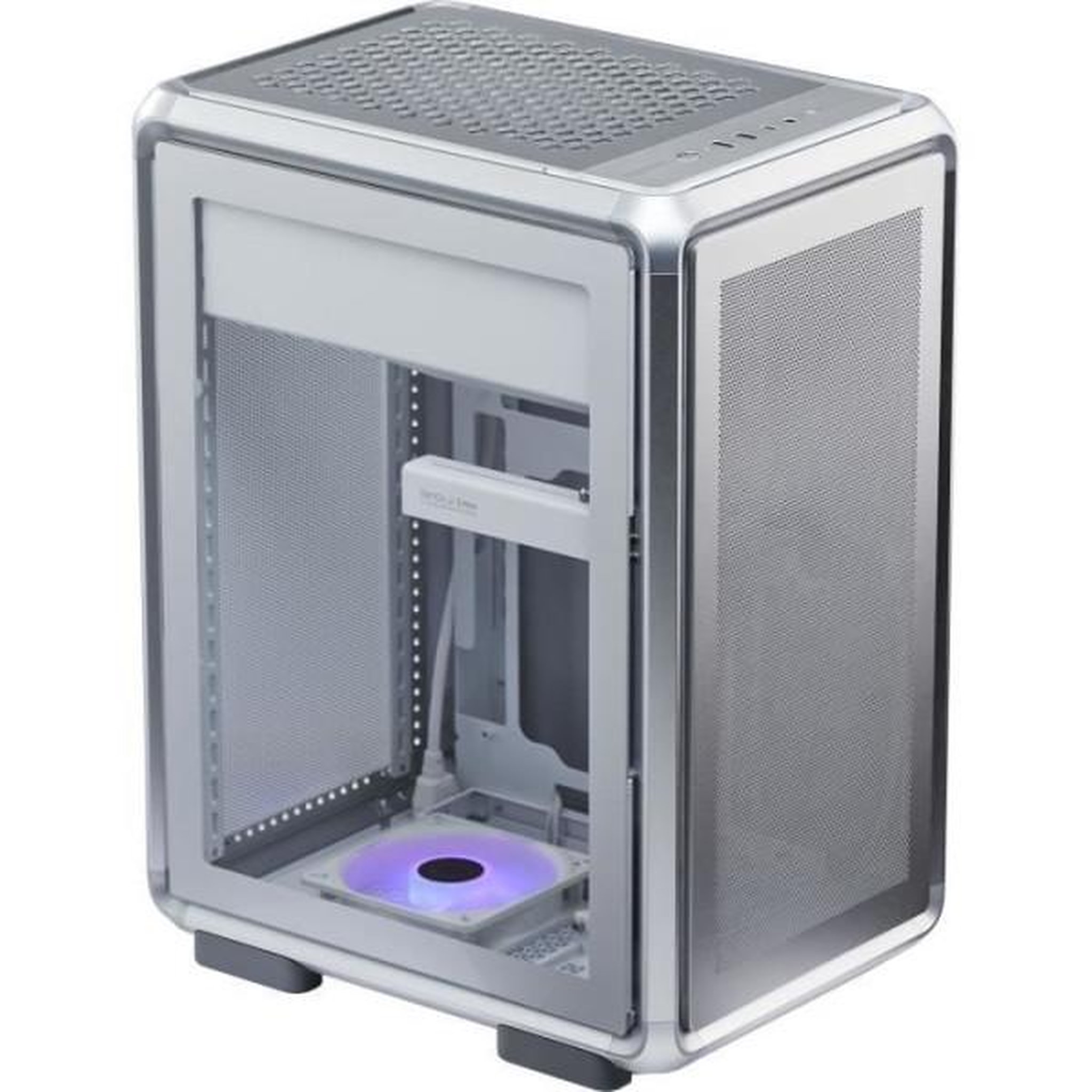Voir la diapositive 2 : Cooler Master Boitier PC Gaming - COOLER MASTER - MF400M-SHNN-S00 - MasterFrame 400 Mesh Silver - Micro-ATX et Mini-ITX