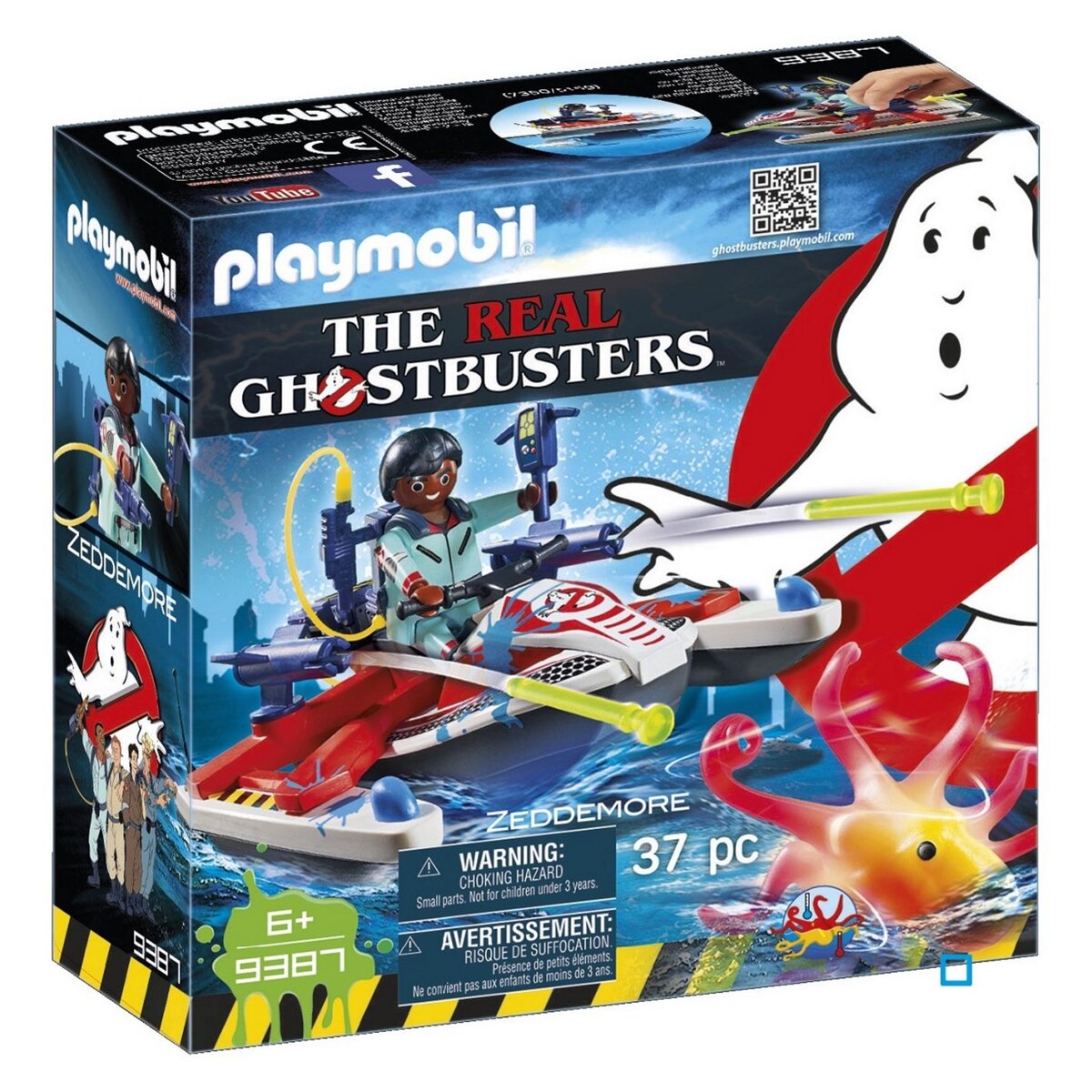 PLAYMOBIL 9387 - Ghostbusters - Zeddemore avec scooter des mers 