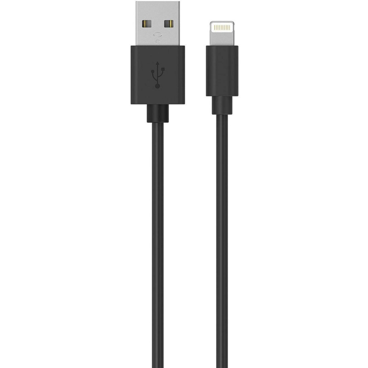 ESSENTIEL B Câble Lightning vers USB 1M certifié Apple Noir