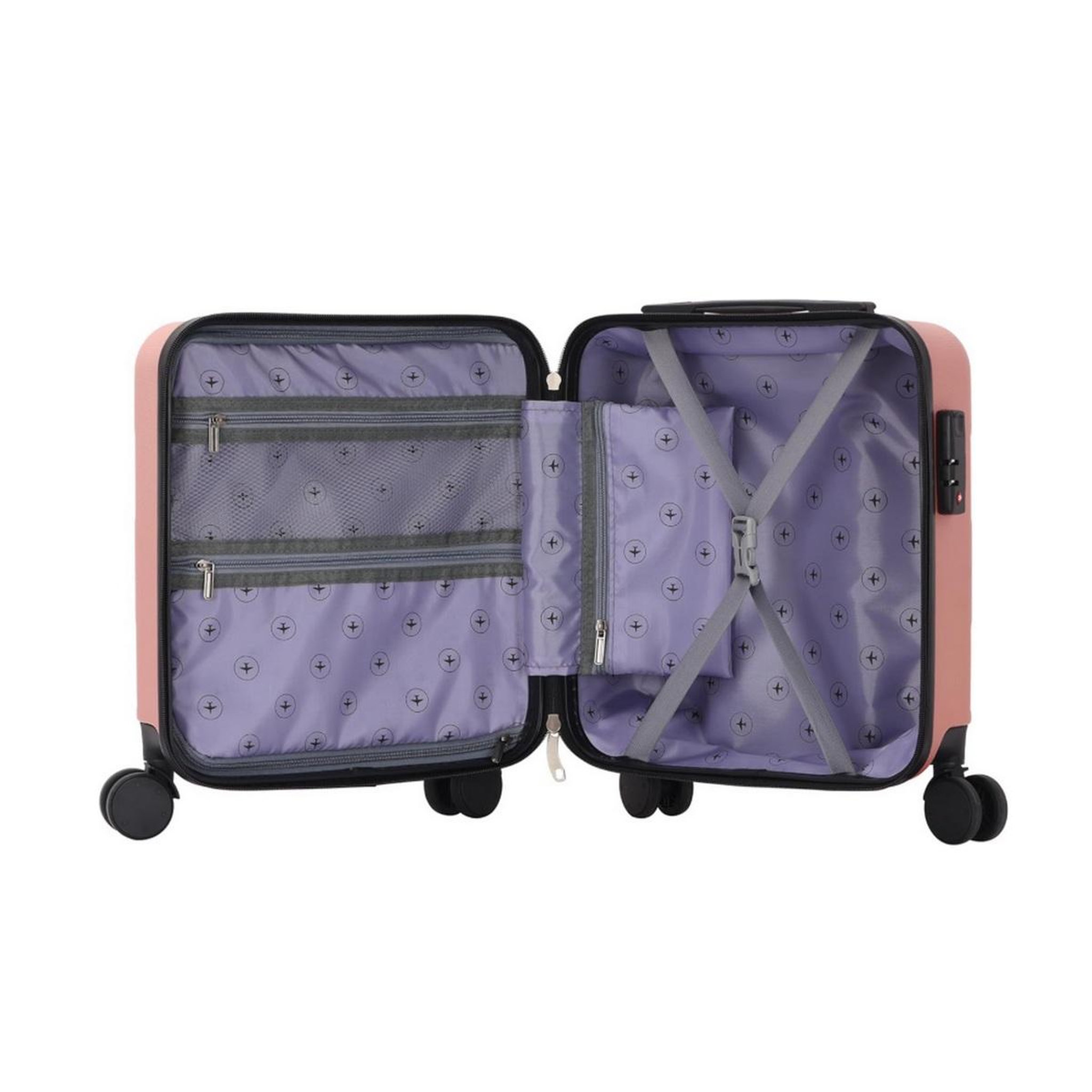 Voir la diapositive 3 : TROLLEY ADC Valise cabine à roulettes rose gold - val-561