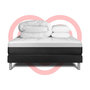 Voir la diapositive 6 : VITALIT Pack prêt à dormir VITAL FORM 200 x 200 cm sommier Kit noir