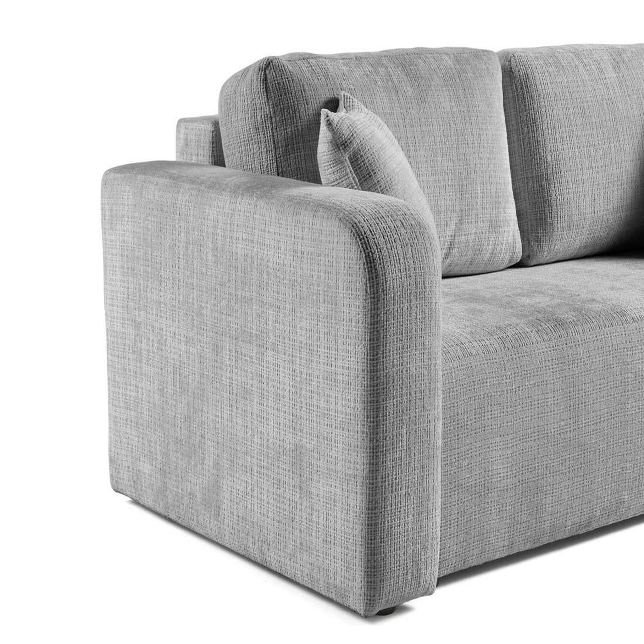 Voir la diapositive 6 : BEST MOBILIER Miro - canapé droit 2 places - en velours texturé