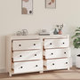 Voir la diapositive 3 : VIDAXL Buffet Blanc 140x35x80 cm Bois massif de pin