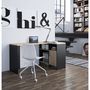Voir la diapositive 5 : Bureau d'angle droit style indutriel avec rangement L136cm CHELSEA