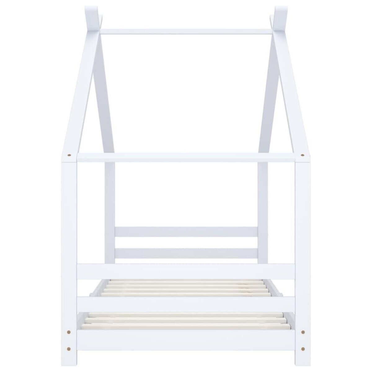 VIDAXL Cadre de lit d'enfant Blanc Bois de pin massif 90x200 cm