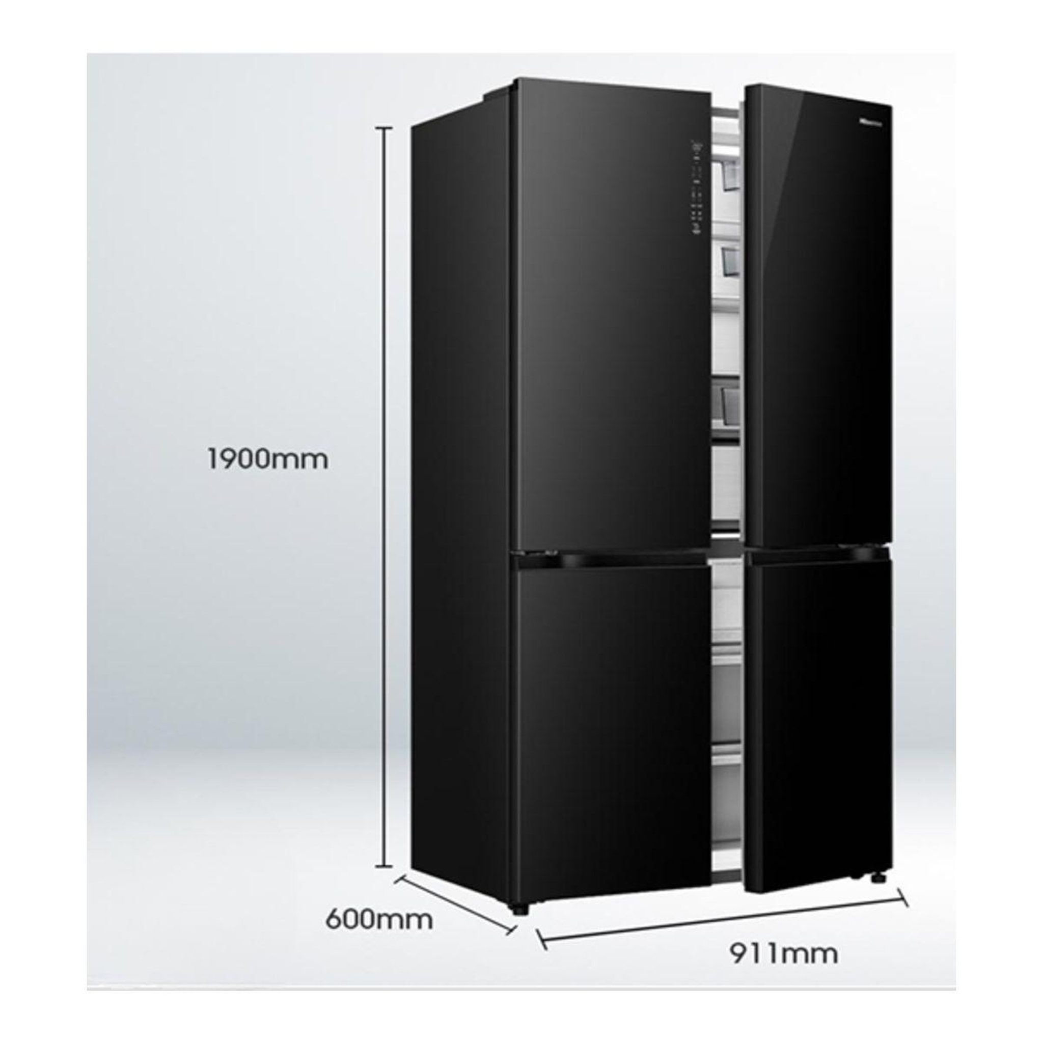 Voir la diapositive 5 : Hisense Réfrigérateur multi portes rq768n4gbe freshfit