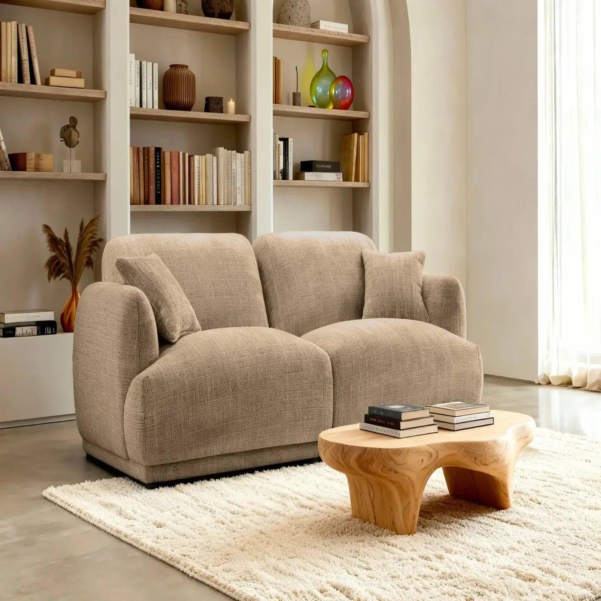 Voir la diapositive 2 : CASANOVA PARIS Rosalie - canapé droit tissu chenille 2 places