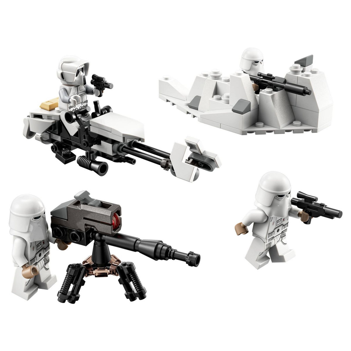 LEGO Star Wars 75320 Pack de combat Snowtrooper, Set Collector avec 4 Figurines