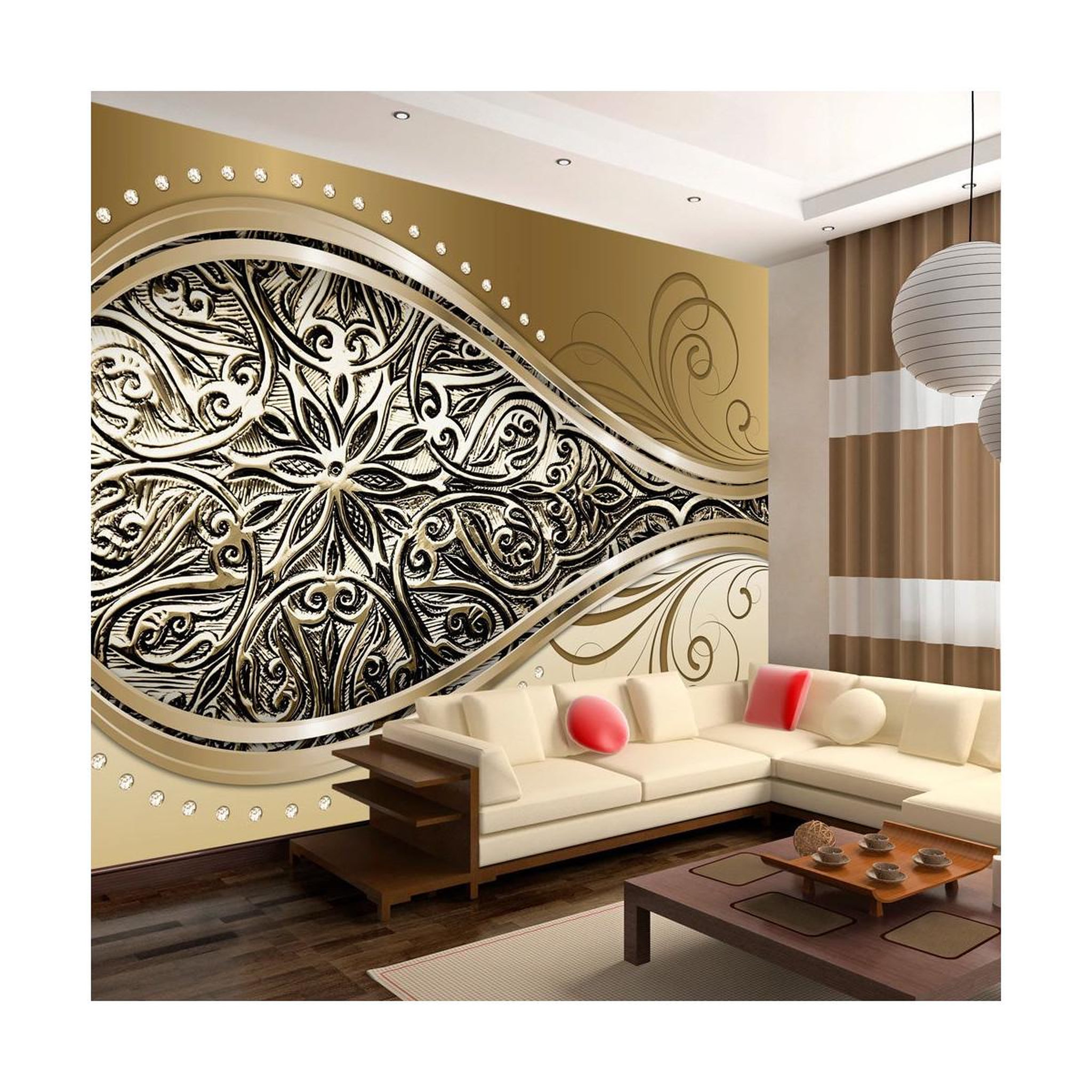 Paris Prix Papier peint  golden eye. Coloris disponibles : Multicolore