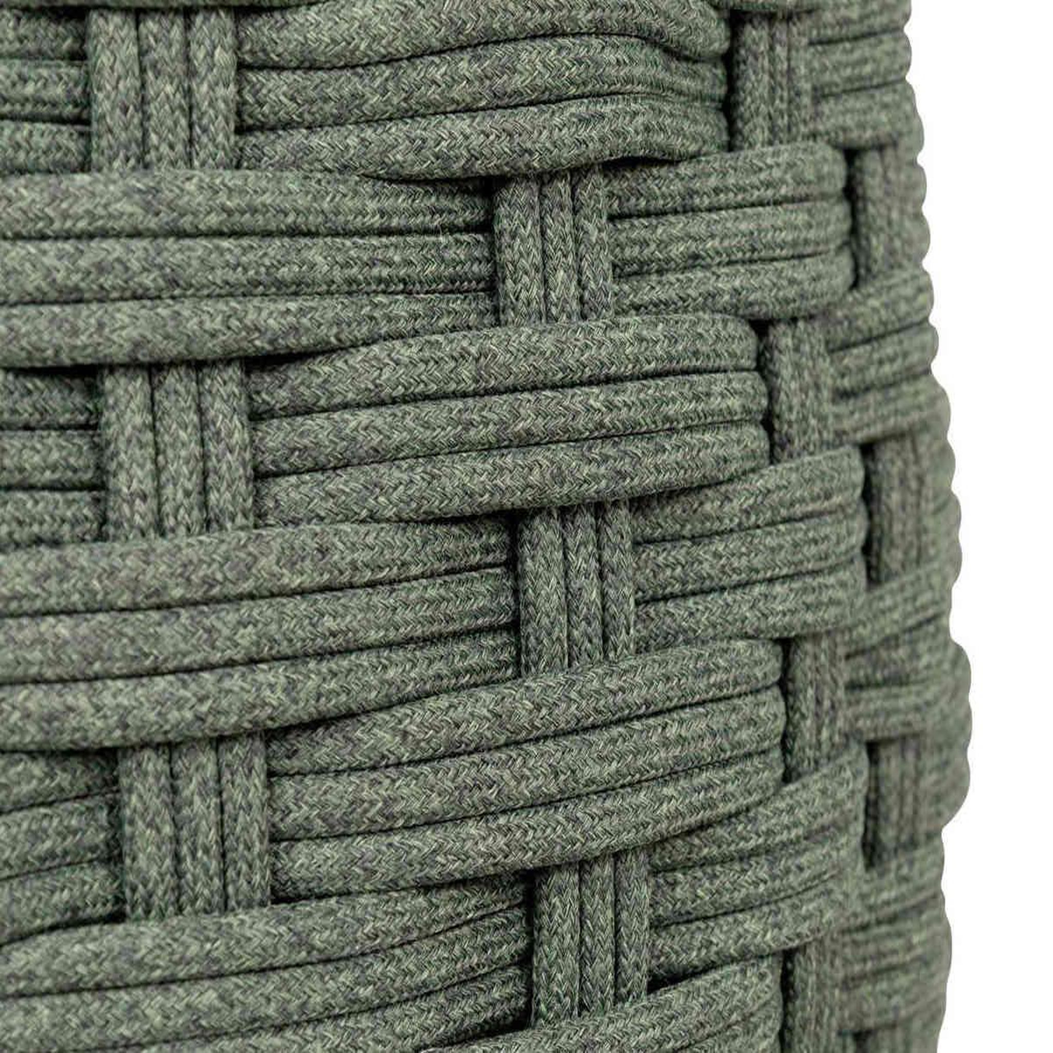 Voir la diapositive 3 : HESPERIDE Pouf de jardin tressé rond OBBAE