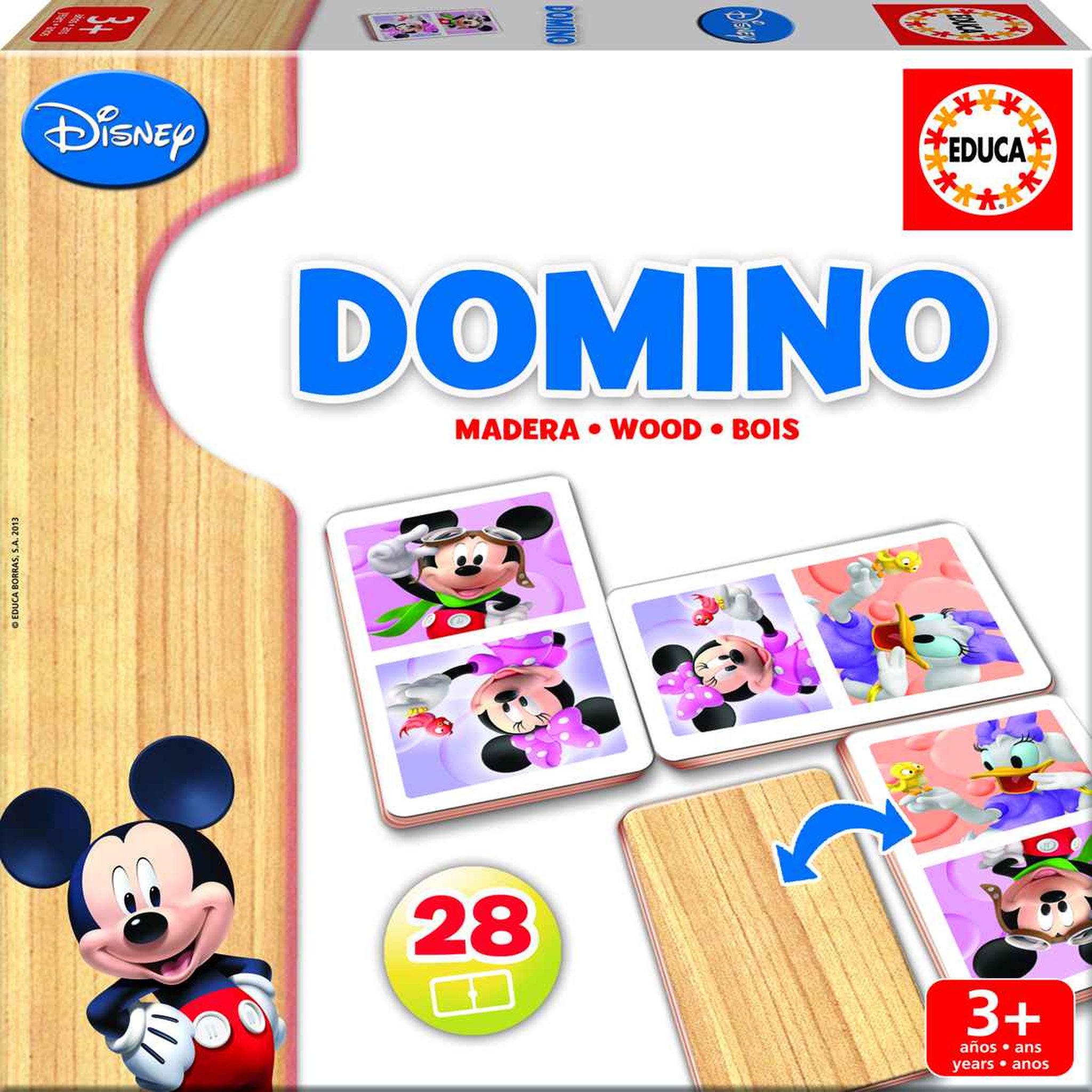 EDUCA Jeu de domino en bois
