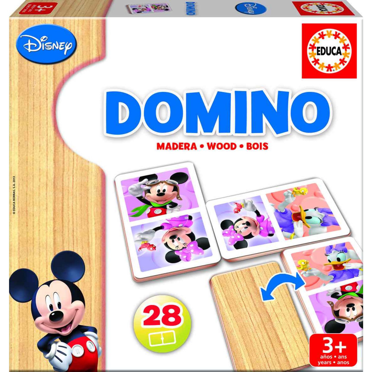 EDUCA Jeu de domino en bois