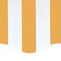 Voir la diapositive 5 : VIDAXL Tissu de remplacement pour auvent Jaune et blanc 4,5x3,5 m