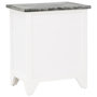 Voir la diapositive 4 : VIDAXL Table de chevet Gris et blanc 38x28x45 cm Bois de Paulownia