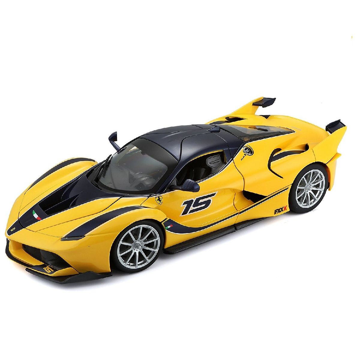 BURAGO Voiture Miniature 1:18 Ferrari FXX K Jaune 