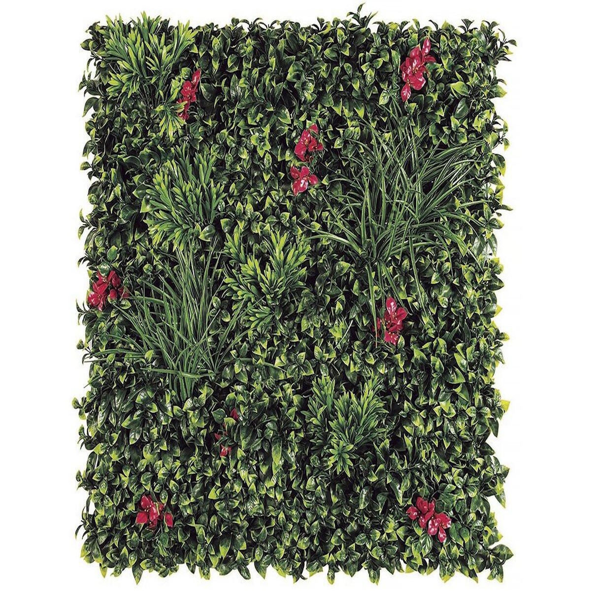 Habitat et Jardin Panneau végétal -   Vertical Villa   - Lot de 4 - 1.00 x 1.00 m - Vert