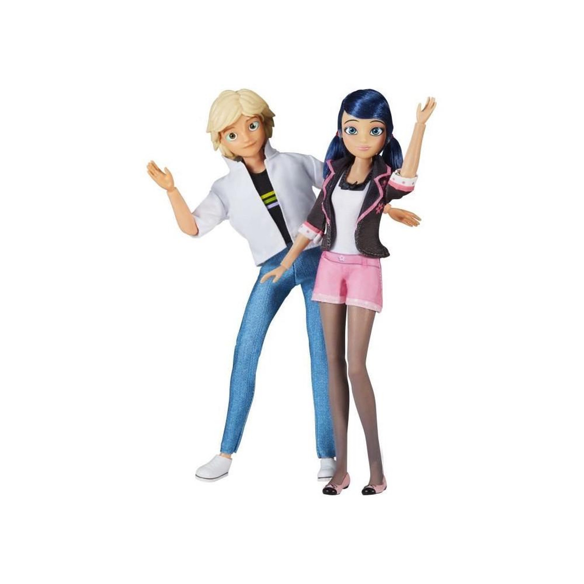 Voir la diapositive 3 : BANDAI Pack de 2 Poupées - BANDAI - Miraculous - P50377 - Marinette & Adrien - 26 cm