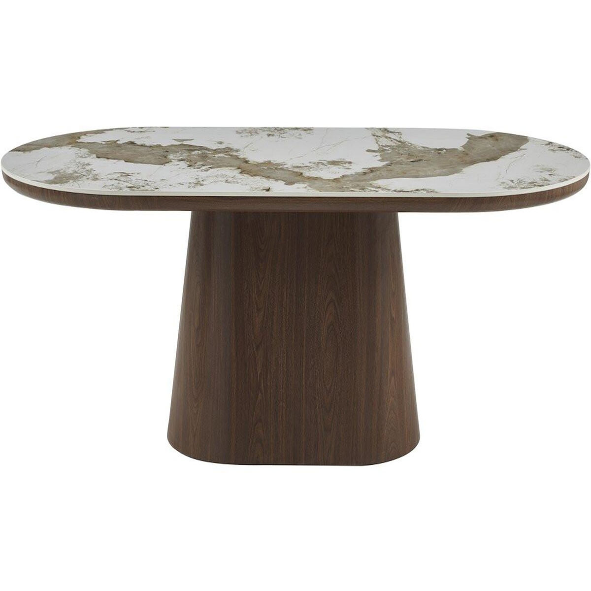 Habitat et Jardin Table à manger ovale en céramique pandora  Bellagio  - 8 places - Beige
