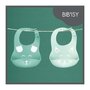 Voir la diapositive 2 : BABYMOOV Babymoov Lot de 2 bavoirs en silicone BIBISY, avec poche ventrale
