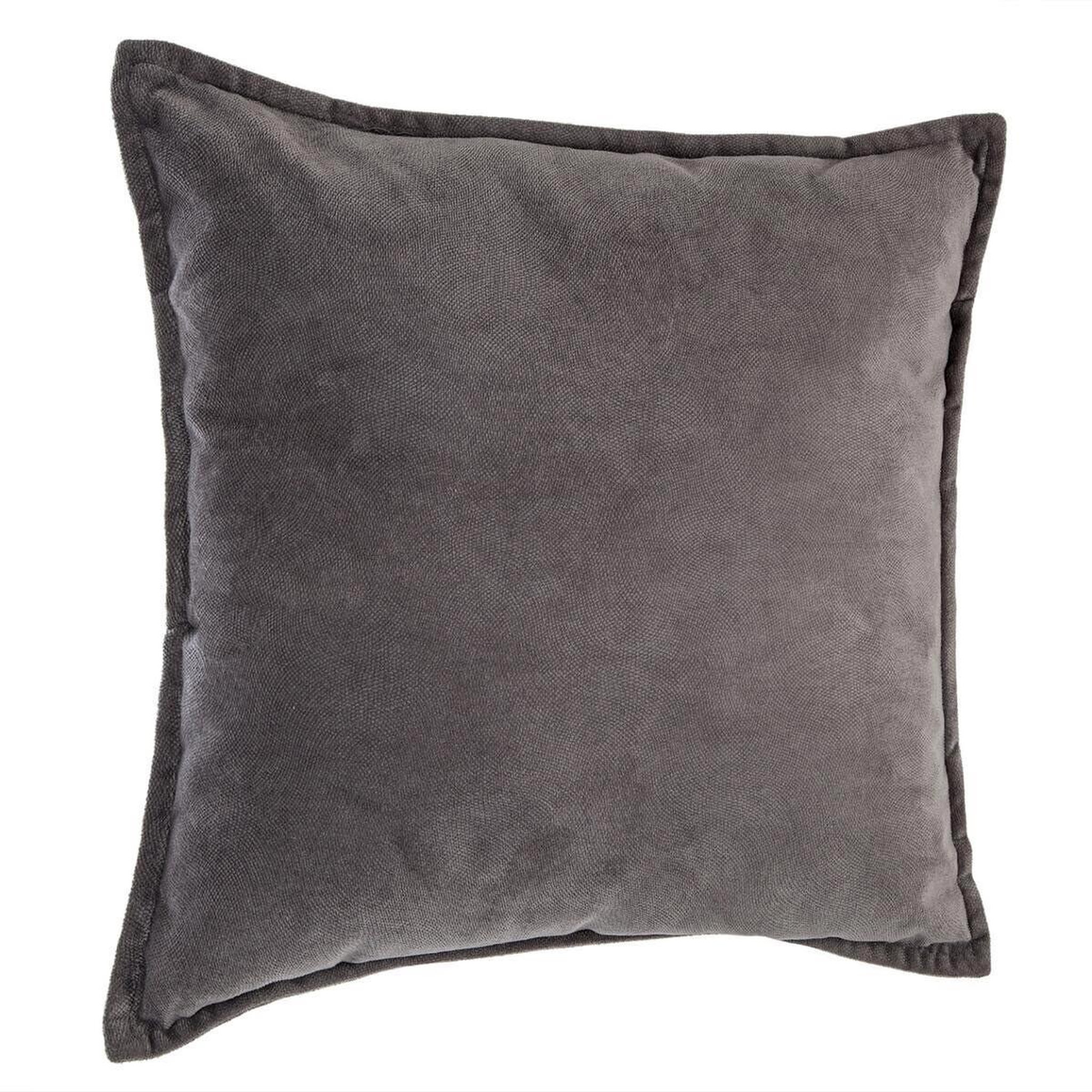ATMOSPHERA Coussin déhoussable  lilou  45x45cm gris foncé