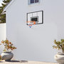 Voir la diapositive 2 : HOMCOM Panier de basketball mural - kit d'installation inclus - acier polycarbonate noir transparent