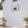 Voir la diapositive 2 : HOMCOM Panier de basketball mural - kit d'installation inclus - acier polycarbonate noir transparent