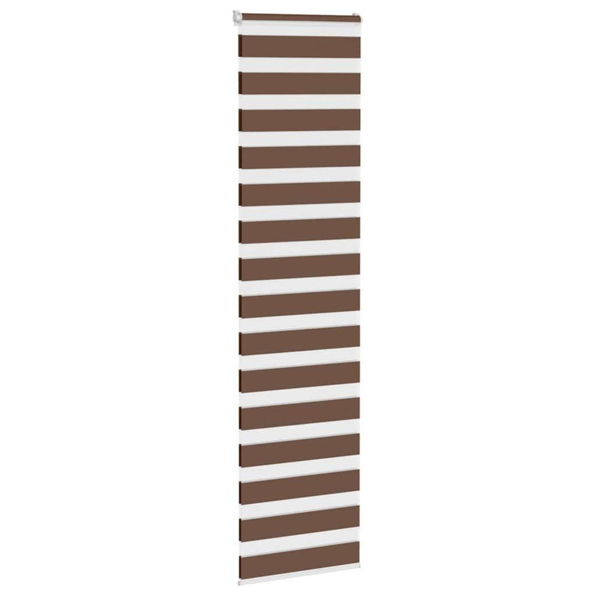 VIDAXL Store zebre marron 55x230 cm largeur du tissu 50,9 cm polyester