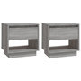 Voir la diapositive 2 : VIDAXL Tables de chevet 2 pcs Sonoma gris 45x34x44cm Bois d'ingenierie