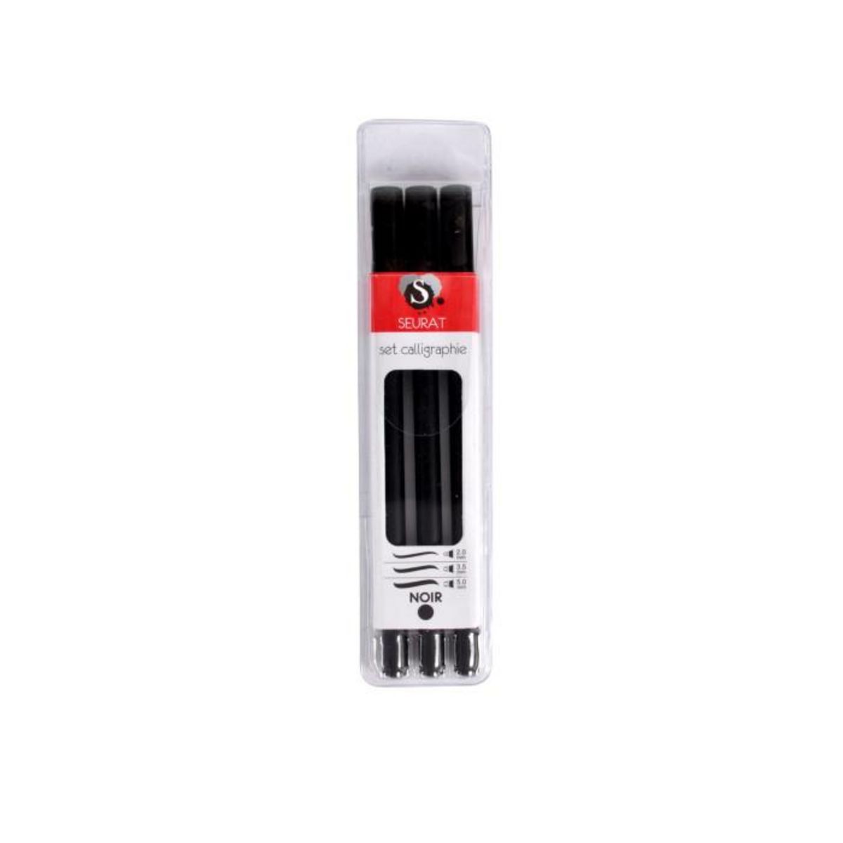 Paris Prix Lot de 3 Stylos  Calligraphie  19cm Noir