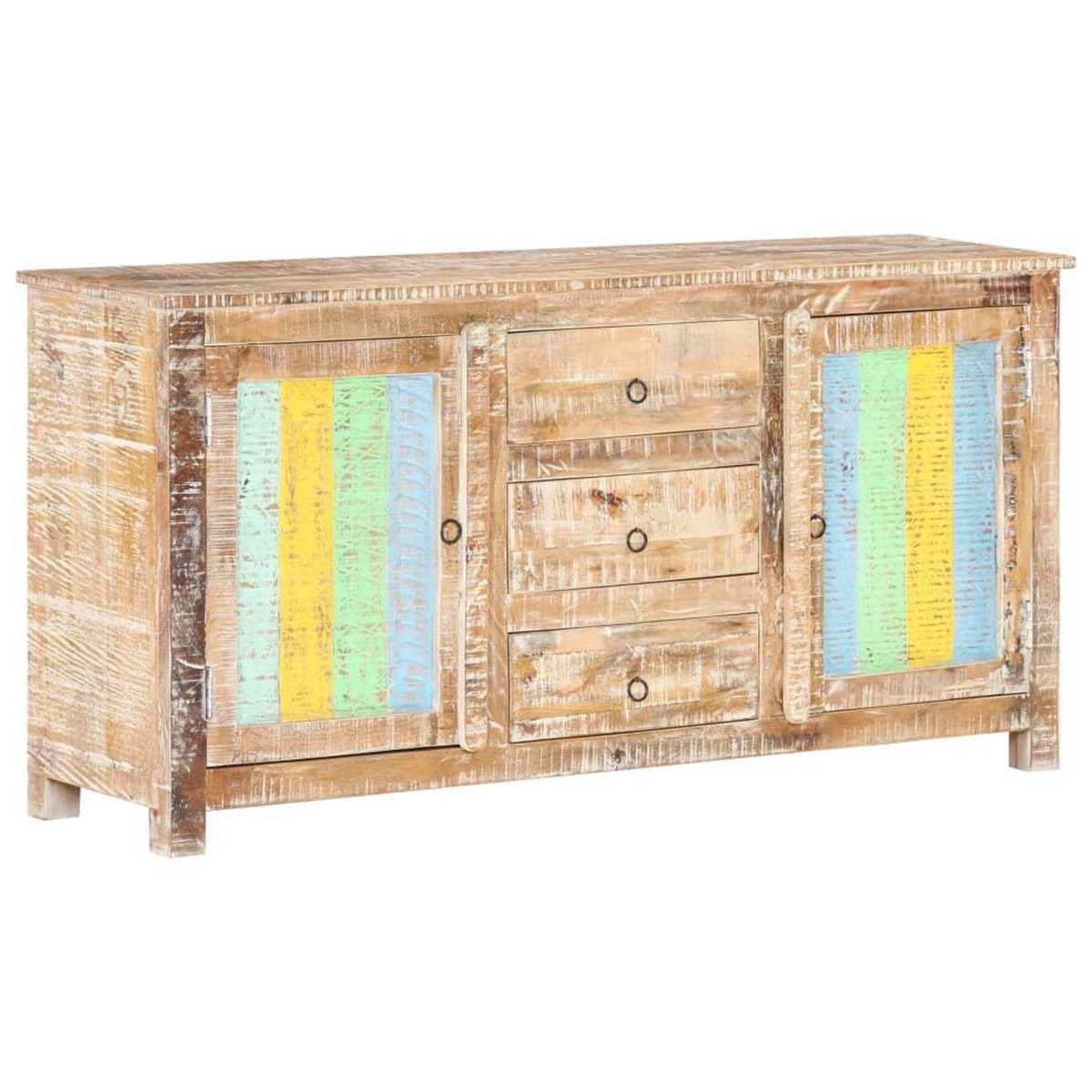 VIDAXL Buffet 151x40x75 cm Bois d'acacia brut