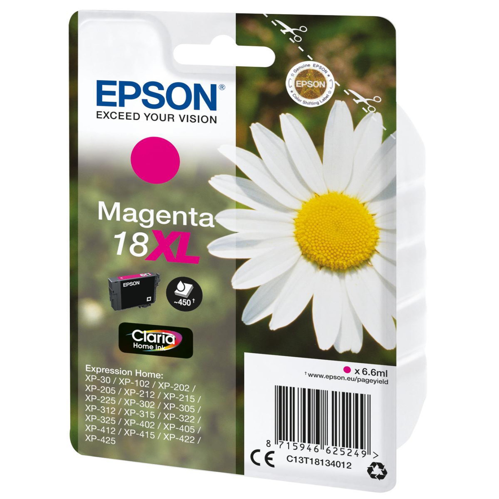 Voir la diapositive 3 : Epson Epson daisy cartouche  pâquerette  18xl - encre claria home m