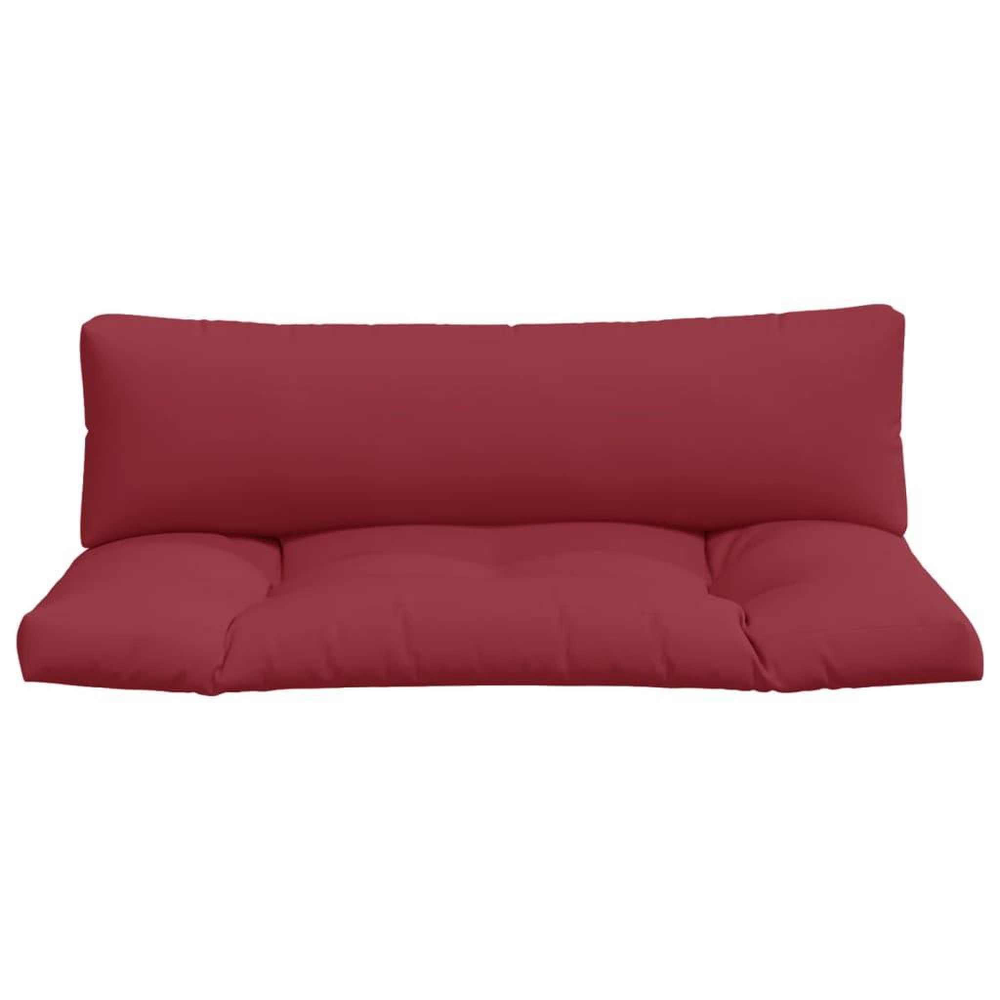 Voir la diapositive 4 : VIDAXL Coussins de palette lot de 2 rouge bordeaux tissu