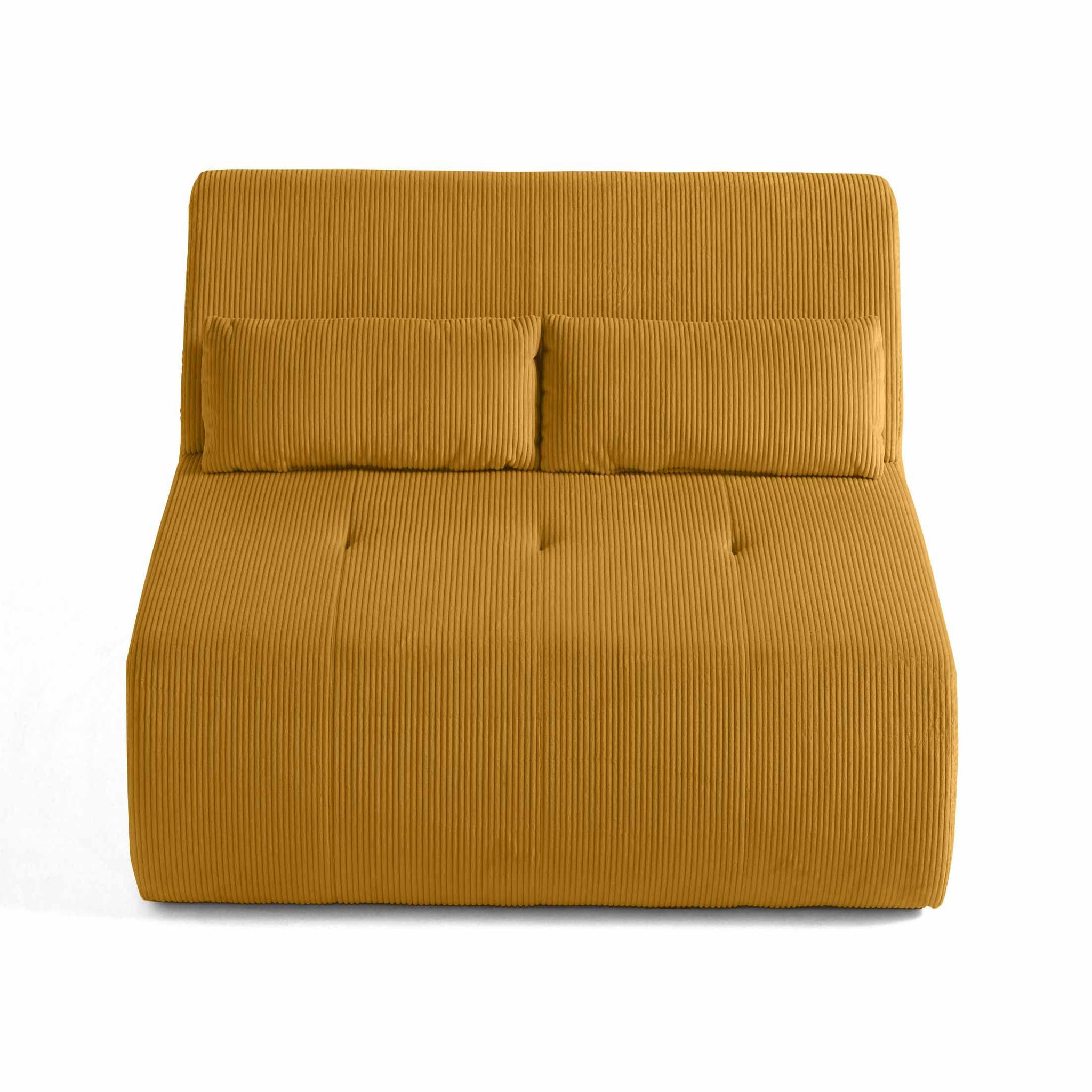 Voir la diapositive 6 : LISA DESIGN Onyx - canapé droit 2 places - en velours côtelé
