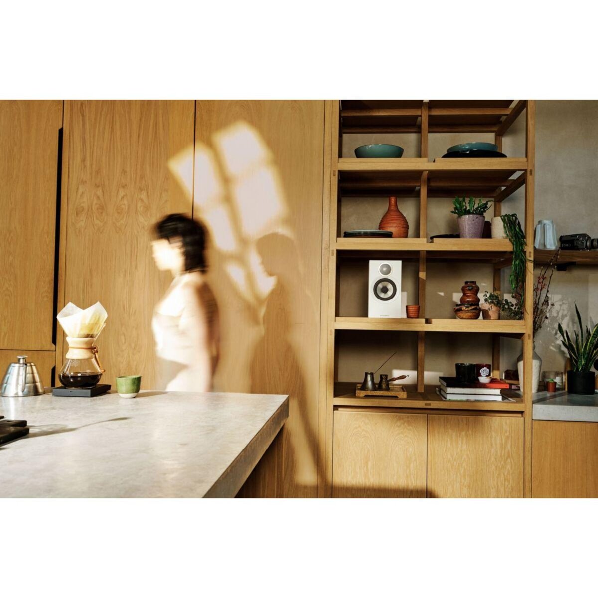 B&W Enceinte bibliothèque 607 S3 Blanc