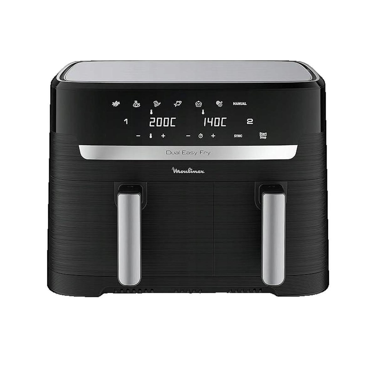 SEB Friteuse Moulinex Dual Easy Fry EZ901820 Capacité 8,3 litres