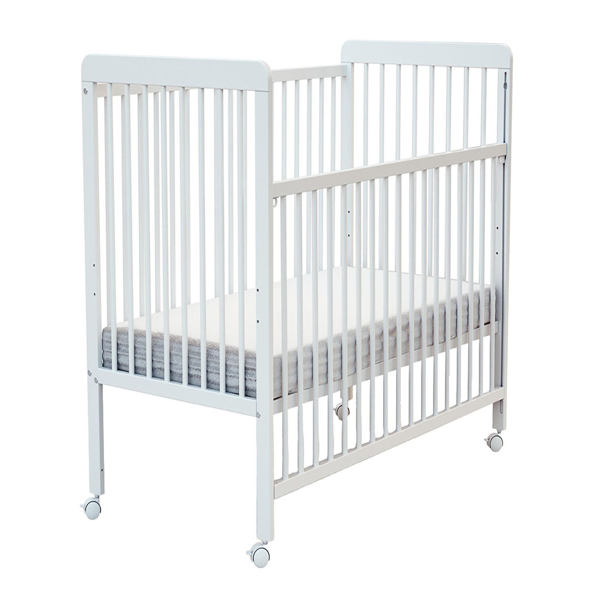 WEBABY Lit bébé coulissant en bois ESSENTIEL 60 x 120 cm
