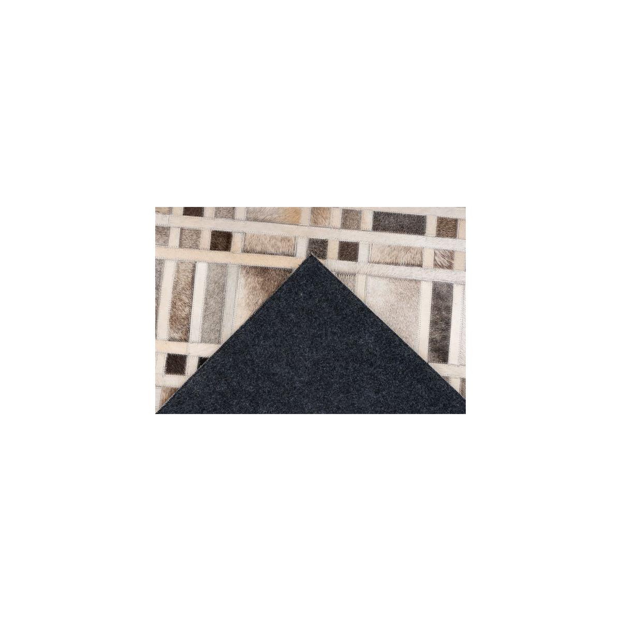 Voir la diapositive 4 : Paris Prix Tapis fait main en cuir  lavin ii  gris