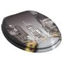 Voir la diapositive 4 : VIDAXL lot de 2 Siege WC MDF Couvercle a fermeture en douceur New York