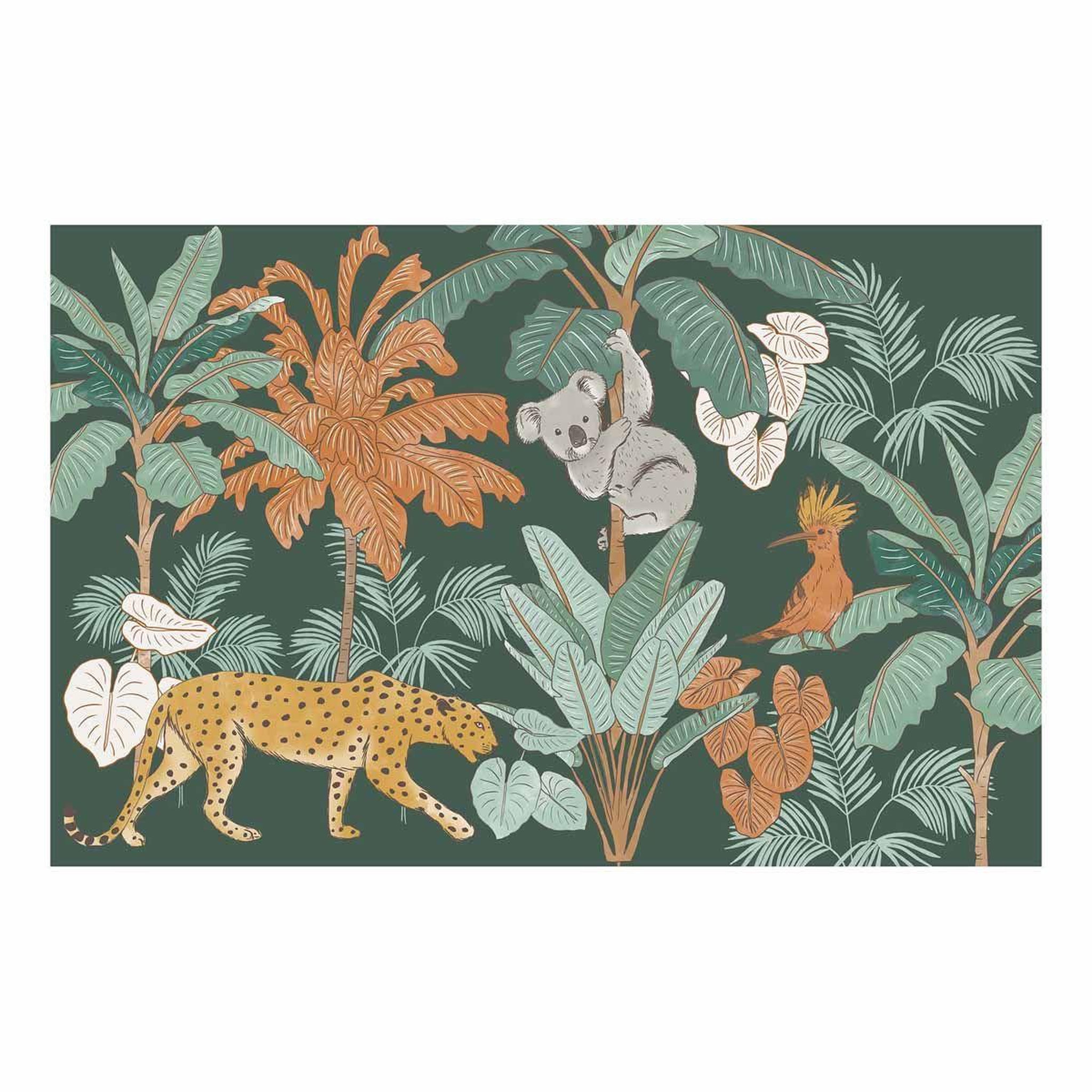 Douceur d'Intérieur Set de table à motifs  aventura  28x44cm vert