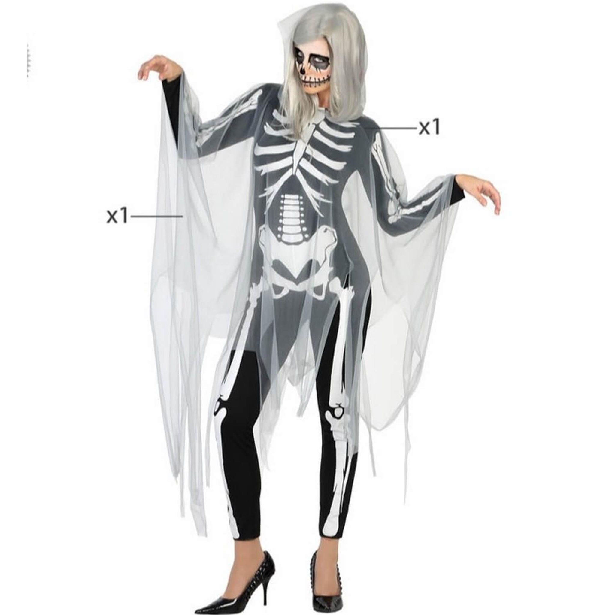 Voir la diapositive 2 : ATOSA Déguisement squelette - femme - XL