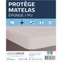 Voir la diapositive 2 : COTON PUR Protège matelas imperméable, absorbant et anti-acariens 90 x 190 cm