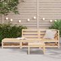 Voir la diapositive 3 : VIDAXL Canape de jardin et repose-pieds 2 places bois de pin massif