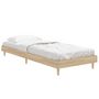 Voir la diapositive 5 : VIDAXL Cadre de lit sans matelas chene sonoma 75x190 cm